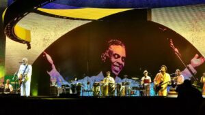 Gilberto Gil em show da turnê "Tempo Rei" no Allianz Parque, em São Paulo | 25.abr.2025/Divulgação