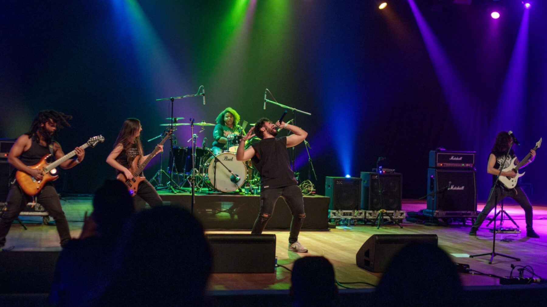 Banda paulistana Hardgainer em show no festival Bangers Open Air
