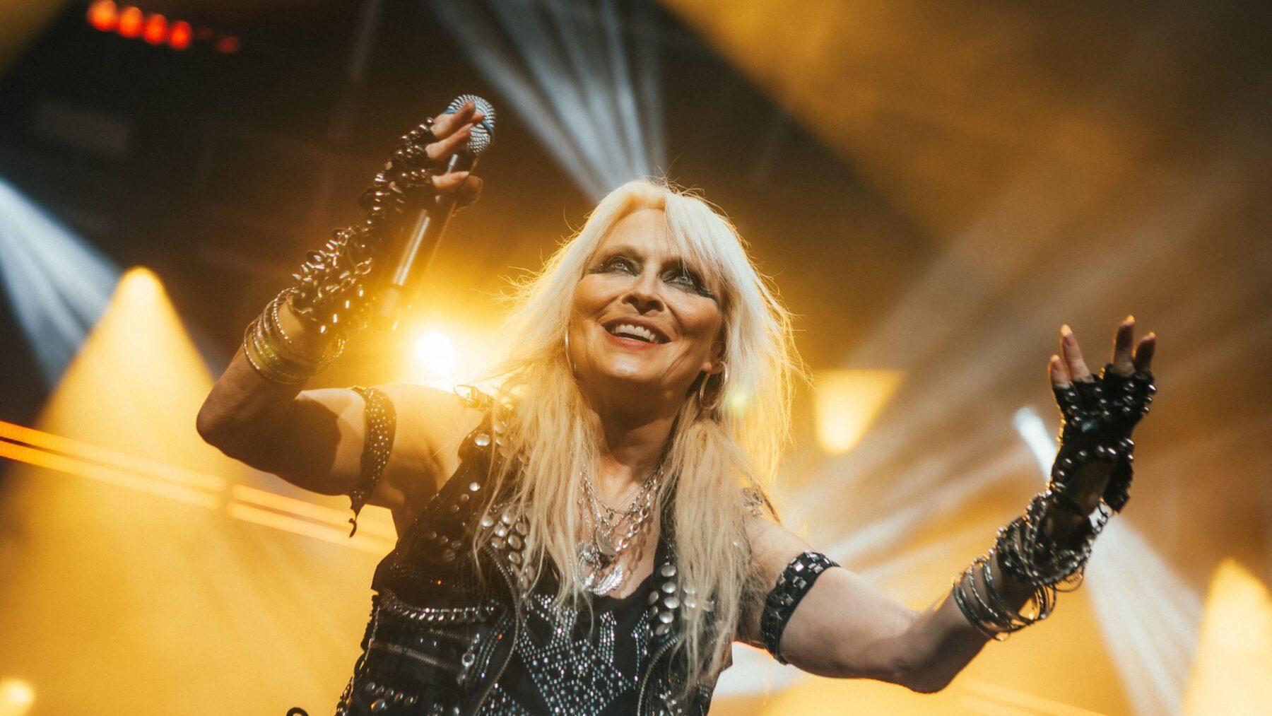 A cantora alemã Doro em show no festival Bangers Open Air