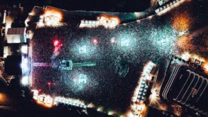 Vista área do show da turnê "Wake Up!" do System of a Down no autódromo de Interlagos, em São Paulo | 14.mai.2025/Divulgação
