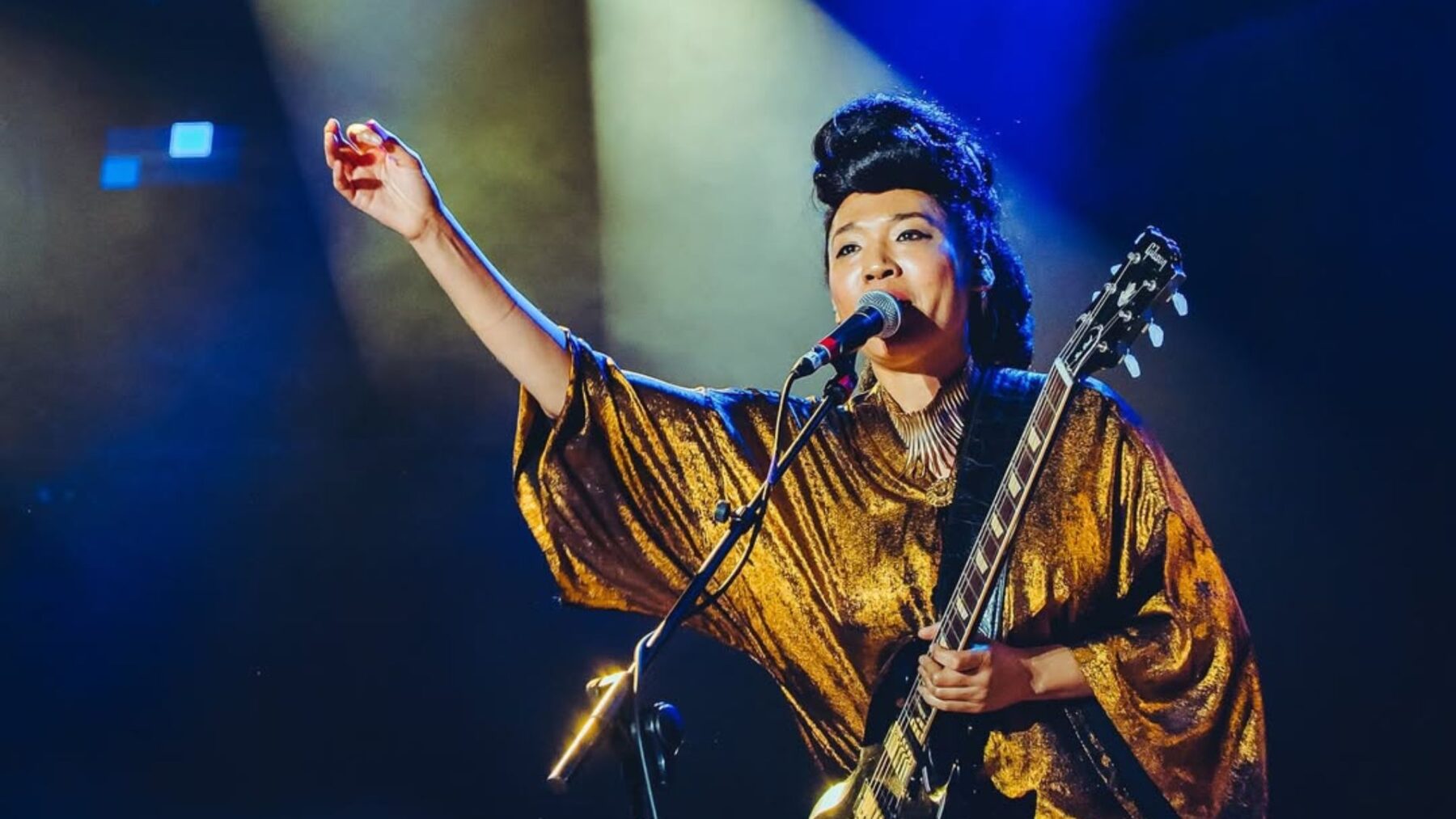 Cantora norte-americana Judith Hill em show no festival Best of Blues and Rock, no parque Ibirapuera, em São Paulo | 15.jun.2025/Flashbang/Divulgação