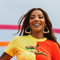 Ludmilla em gravação do álbum 'Numanice ao vivo 3', no Mirante Dona Marta, na zona sul do RJ (Steff Lima - 29.nov.2023/Divulgação)