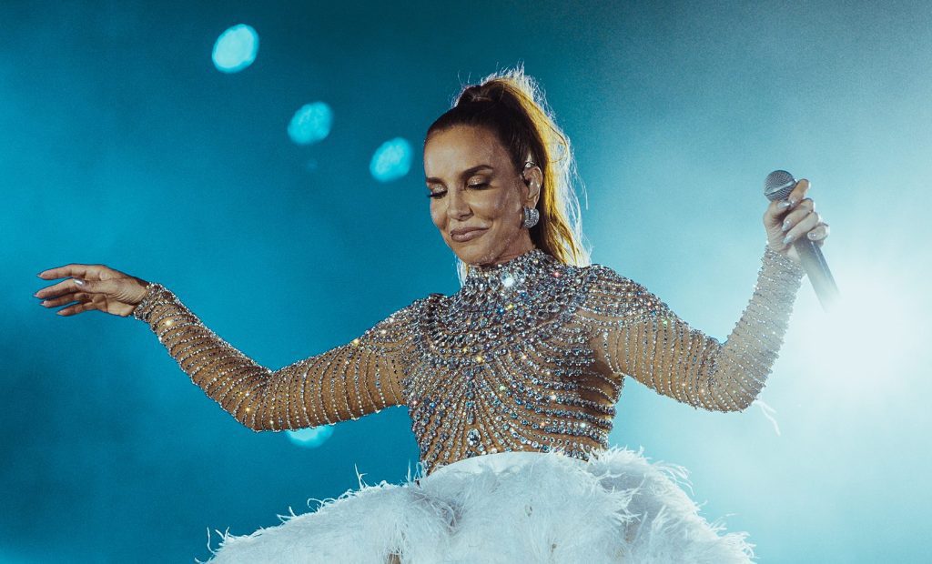 Ivete Sangalo em prévia do show de sua nova turnê, no Maracanã, RJ (Rafa Mattei - 20.dez.2023/Divulgação)