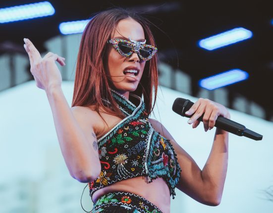 Anitta em show da turnê 'Ensaios da Anitta', no Memorial da América Latina (zona oeste de São Paulo) (Rafael Strabelli - 4.fev.2024/Divulgação)