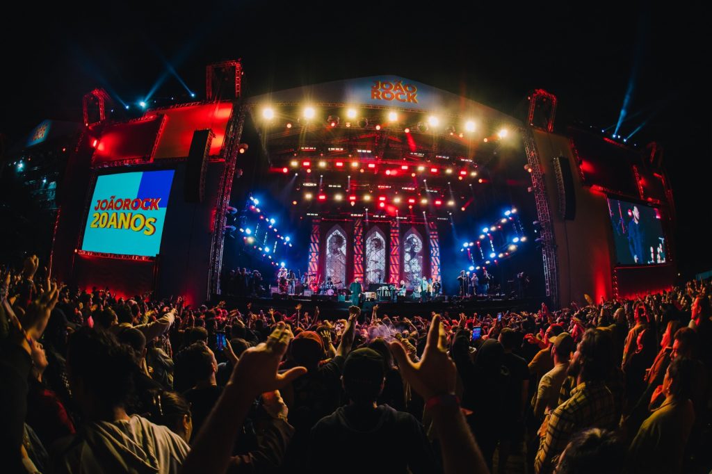 Show do Emicida em palco do festival João Rock, em RIbeirão Preto (3.jun.2023/Divulgação)