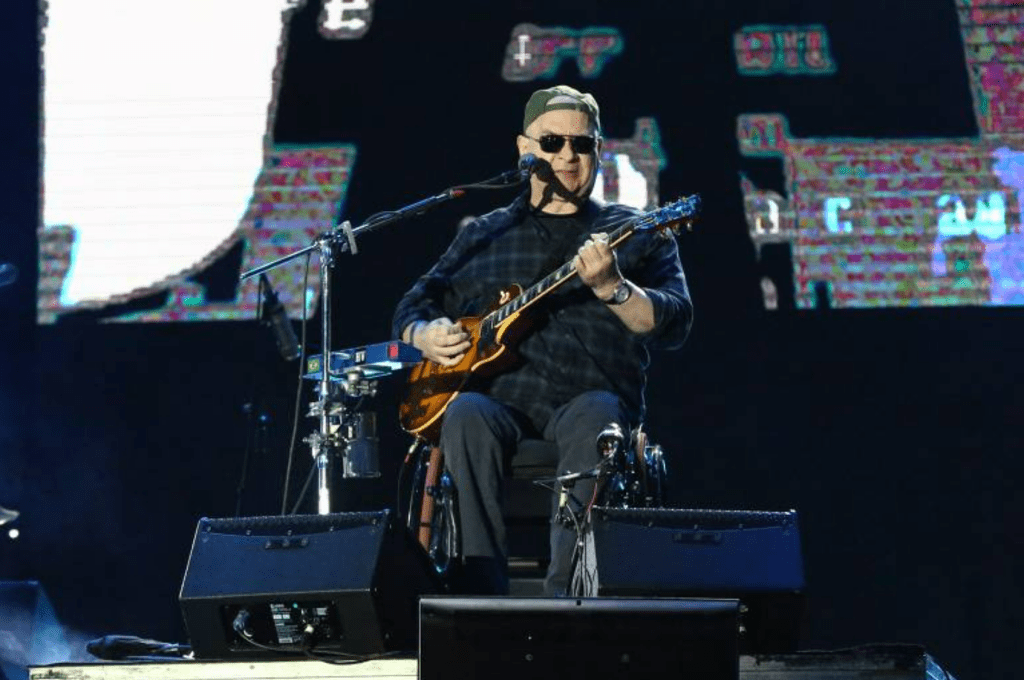 Herbert Vianna, vocalista do Paralamas do Sucesso, em show no festival João Rock, em Ribeirão Preto (SP) | Denilson Santos - 15.jun.2019/Divulgação