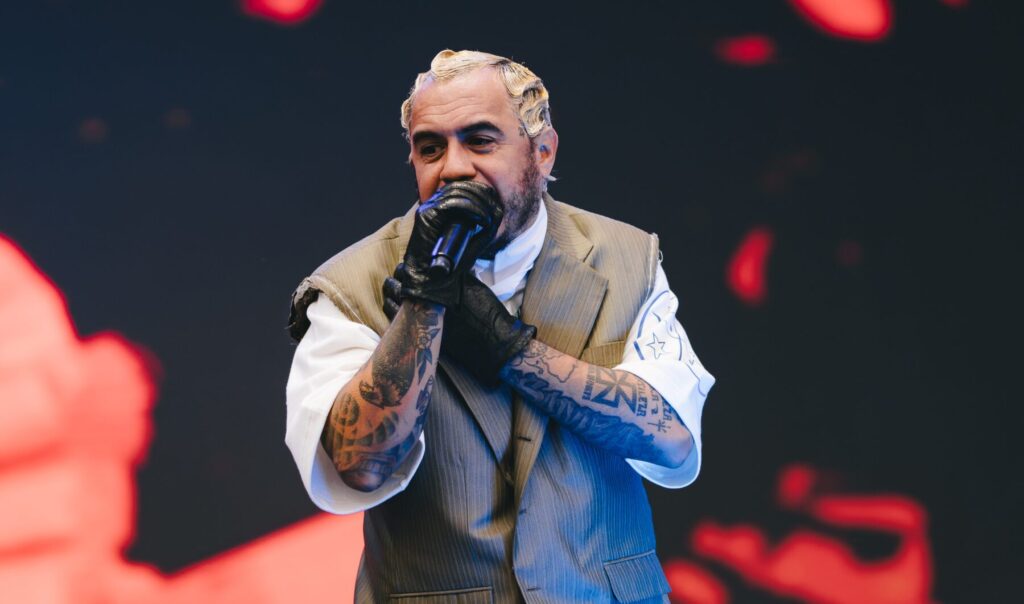 Marcelo D2 apresenta canções do disco 'Iboru' durante o Lollapalooza, no autódromo de Interlagos, em São Paulo | Nathalia Pacheco - 22.mar.2024/Divulgação