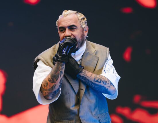 Marcelo D2 apresenta canções do disco 'Iboru' durante o Lollapalooza, no autódromo de Interlagos, em São Paulo | Nathalia Pacheco - 22.mar.2024/Divulgação