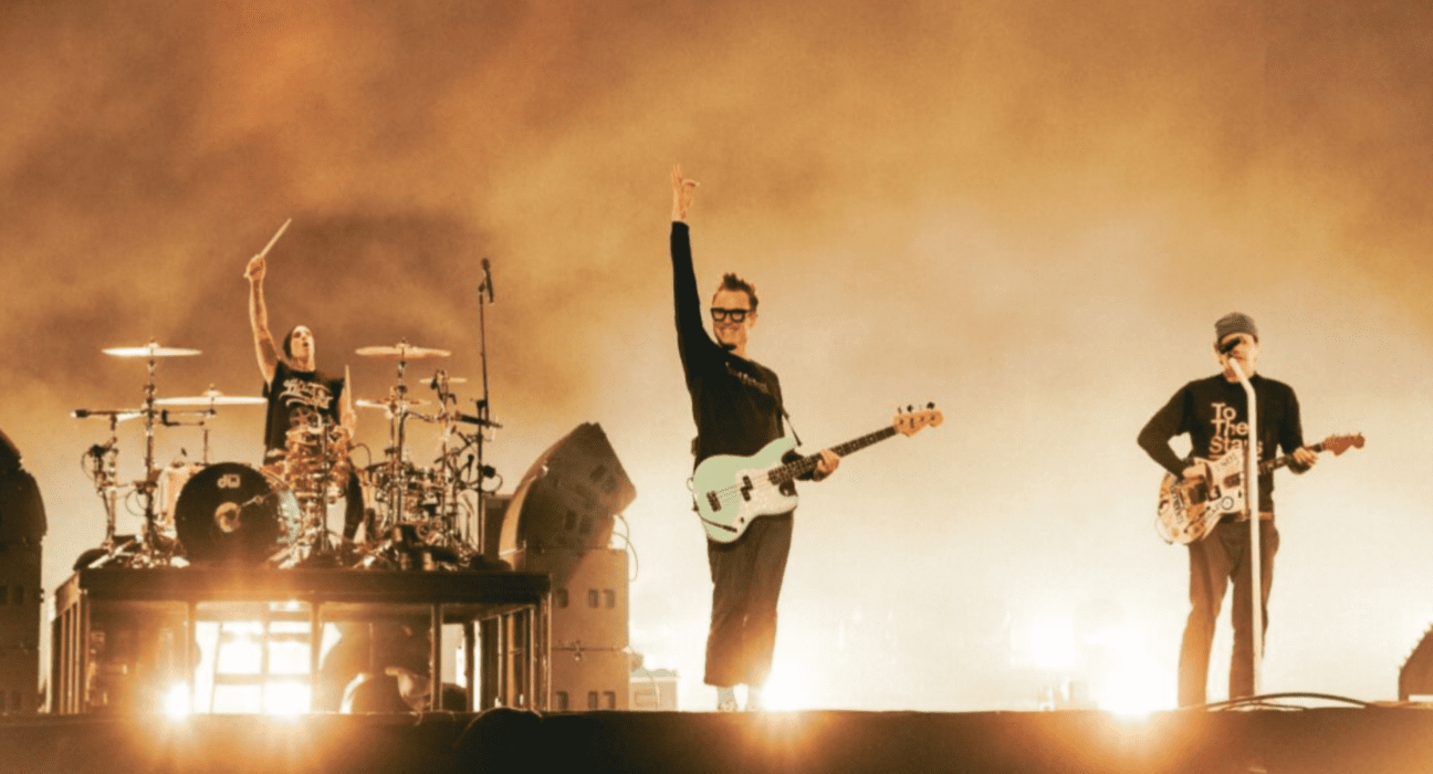 Blink-182 em show do Lollapalooza, realizado no autódromo de Interlagos, em São Paulo | Carolina Demper - 22.mar.2024/Divulgação