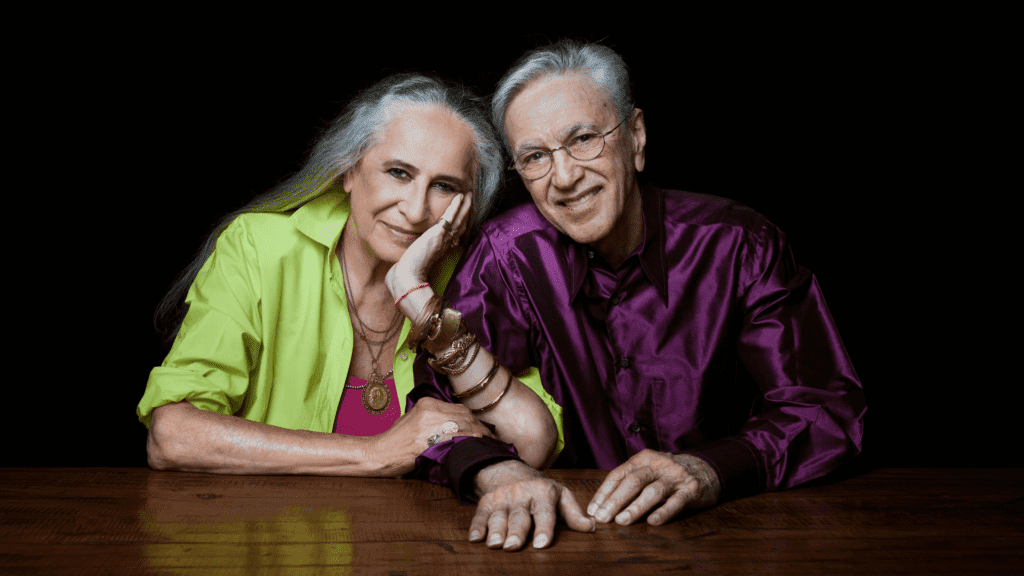 Maria Bethânia (esq.) e Caetano Veloso farão turnê juntos no Brasil | Divulgação