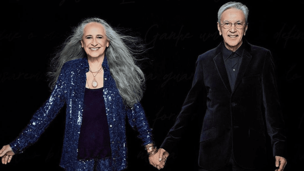 Maria Bethânia (esq.) e Caetano Veloso farão turnê juntos no Brasil | Divulgação