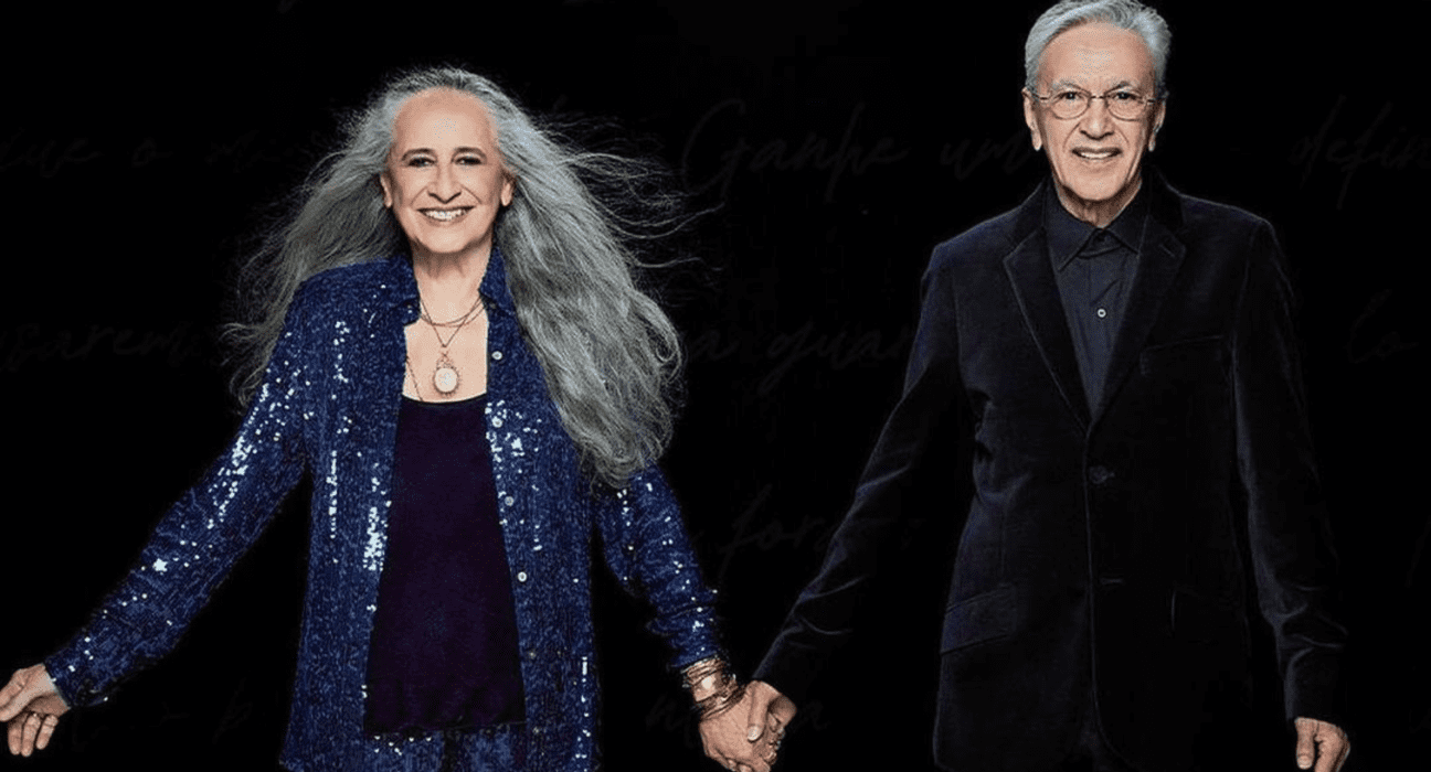 Maria Bethânia (esq.) e Caetano Veloso farão turnê juntos no Brasil | Divulgação