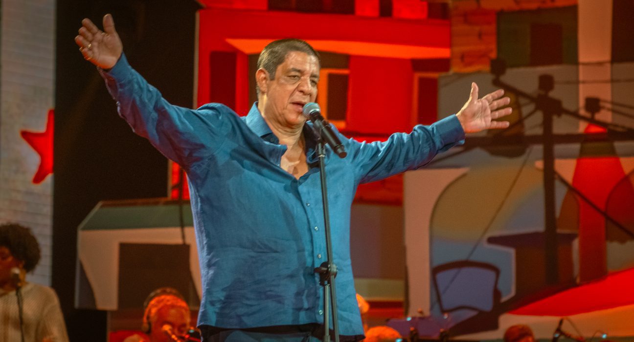 Zeca Pagodinho faz o primeiro show da turnê 'Zeca Pagodinho 40 Anos' no estádio Engenhão, no Rio | Will Aleixo - 4.fev.2024/Divulgação