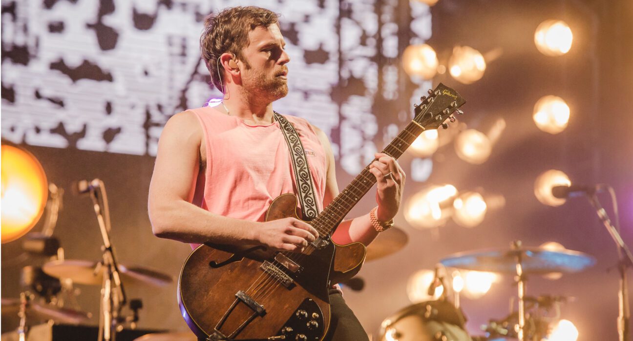 Caleb Followill, vocalista do Kings of Leon, durante apresentação da banda no Lollapalooza Brasil 2019, no autódromo de Interlagos, SP | 6.abr.2019/Camila Cara/Divulgação