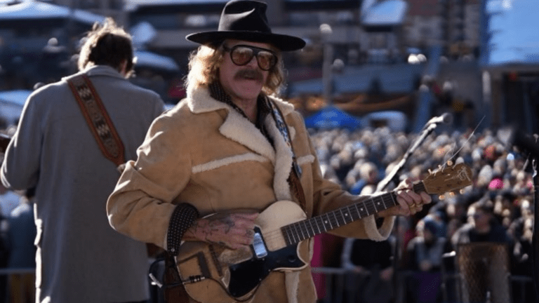 Americano Donavon Frankenreiter em show na Gondola Square, na cidade americana de Steamboat Springs, no Colorado | 9.mar.2024/Austin Downs Photography/Divulgação