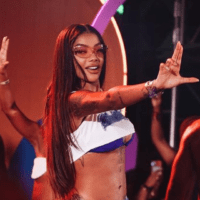 Ludmilla em show em seu Navio Numanice, que navegou de 4 a 8 de março de 2024, partindo do porto de Santos (SP) | Divulgação