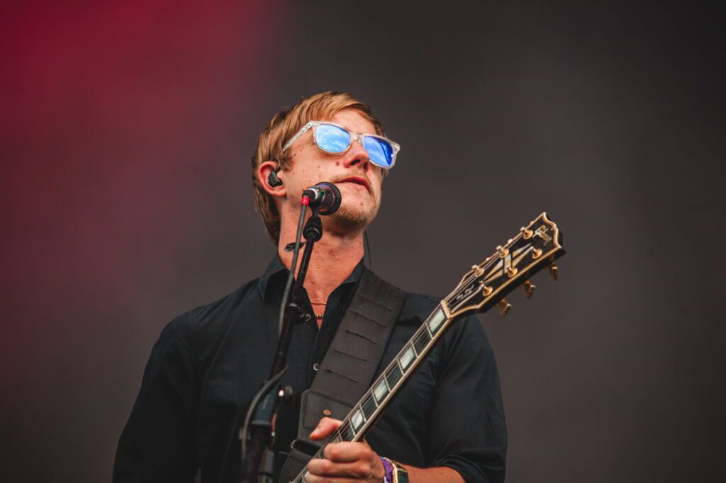 Paul Banks, vocalista do Interpol, durante show no Lollapalooza Brasil | Thiago Almeida - 7.abr.2019/Divulgação