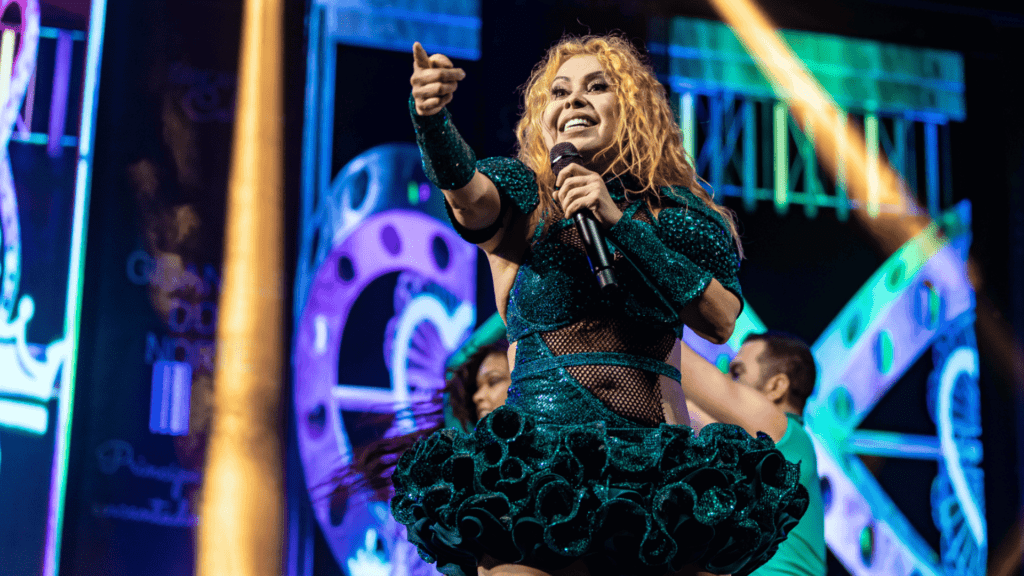 Cantora paraense Joelma em show na Vibra São Paulo, na zona sul da capital paulista | Giu Pera - 8.mar..2024/Divulgação