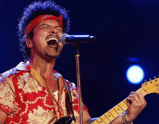 Bruno Mars em show na primeira edição do festival The Town, no autódromo de Interlagos, em São Paulo | 10.set.2023/Divulgação