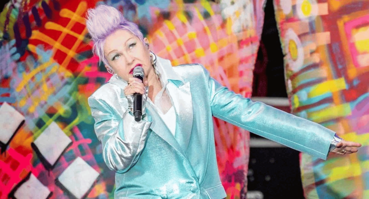 Cindy Lauper em show da série de eventos A Day on the Green, na cidade de Geelong, na Austrália | David Jackson - 31.mar.2023/Divulgação