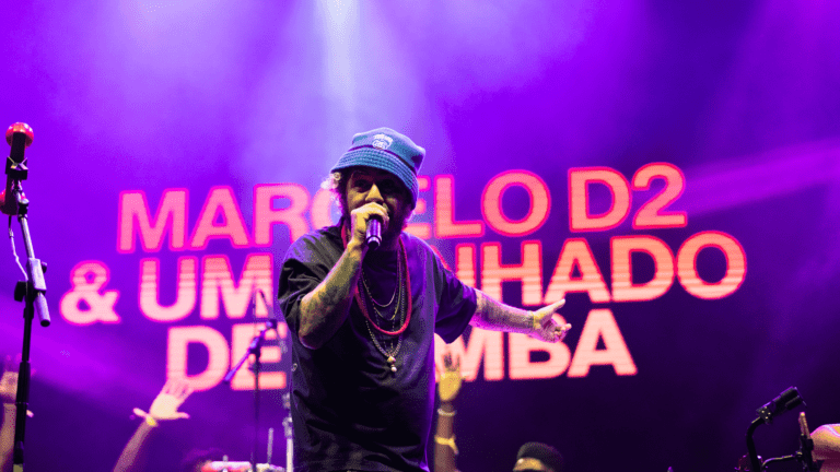 Marcelo D2 em show no Mimo Festival, na cidade de Amarante, em Portugal | 19.jul.2024/Divulgação