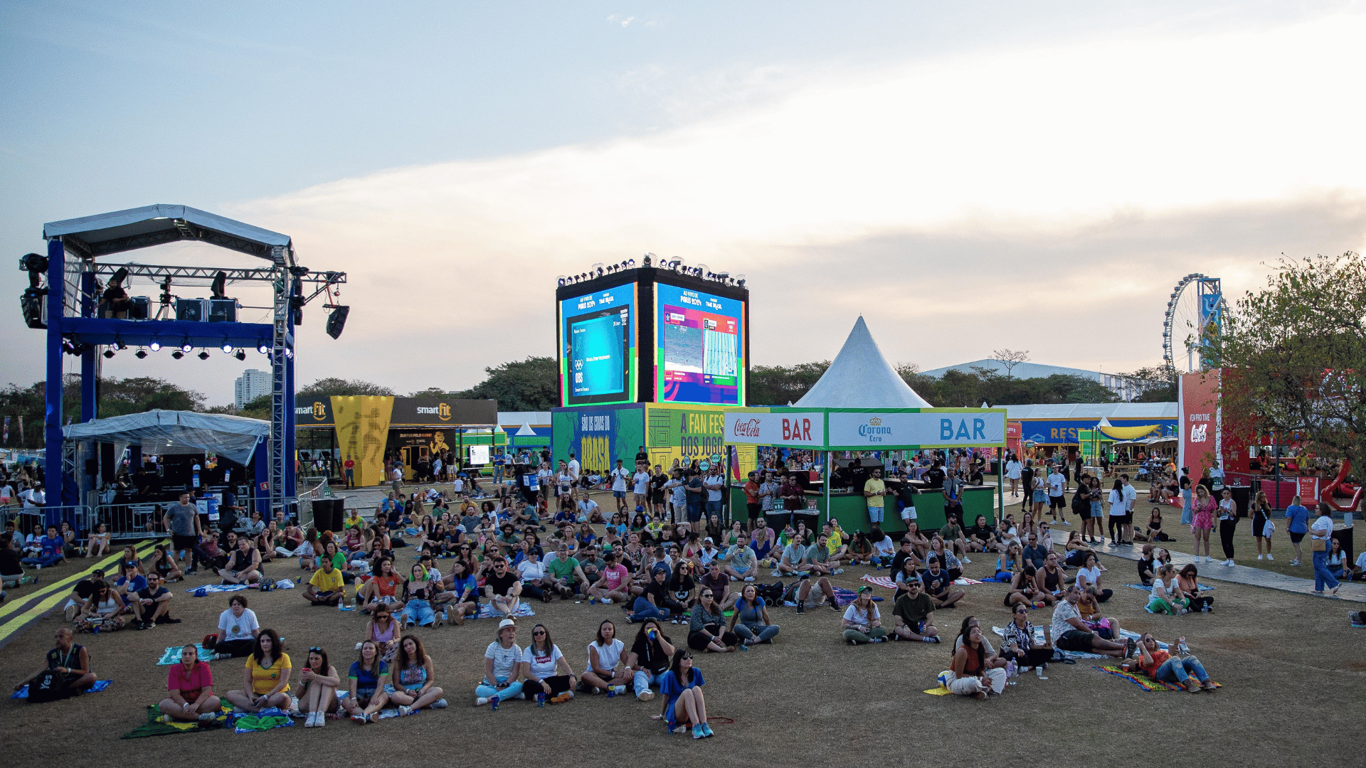 Público no Festival Olímpico Parque Time Brasil, no parque Villa-Lobos, em São Paulo | Léo Barrilari - 28.jul.2024/COB/Divulgação