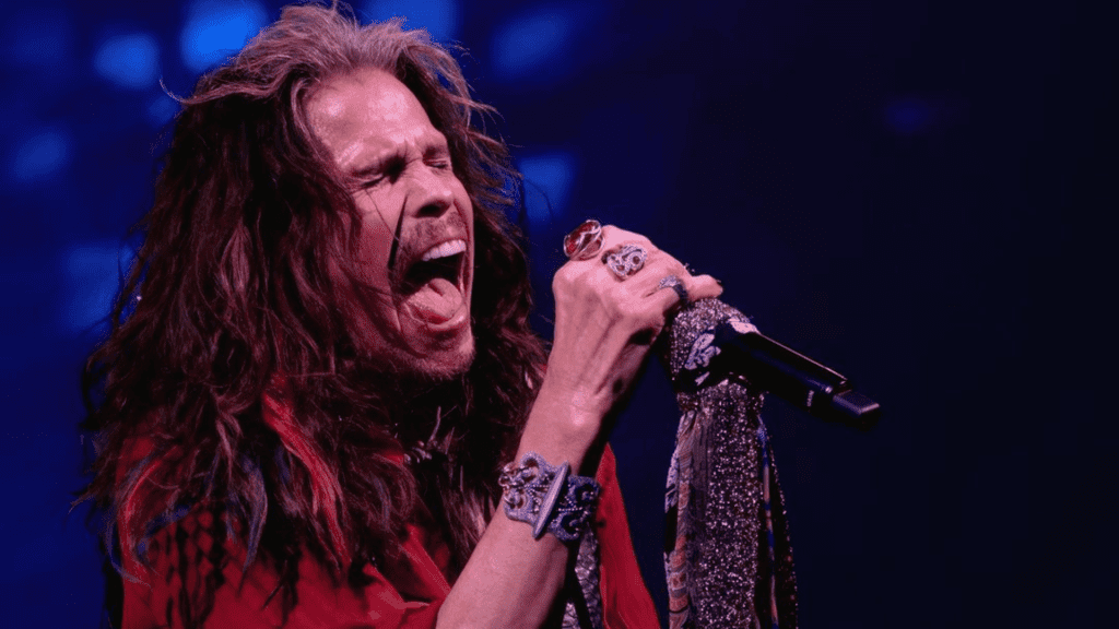 Steven Tyler, vocalista do Aerosmith, em show da banda no Dolby Live, em Las Vegas, nos EUA | 19.nov.2022/Divulgação