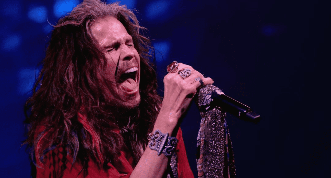 Steven Tyler, vocalista do Aerosmith, em show da banda no Dolby Live, em Las Vegas, nos EUA | 19.nov.2022/Divulgação