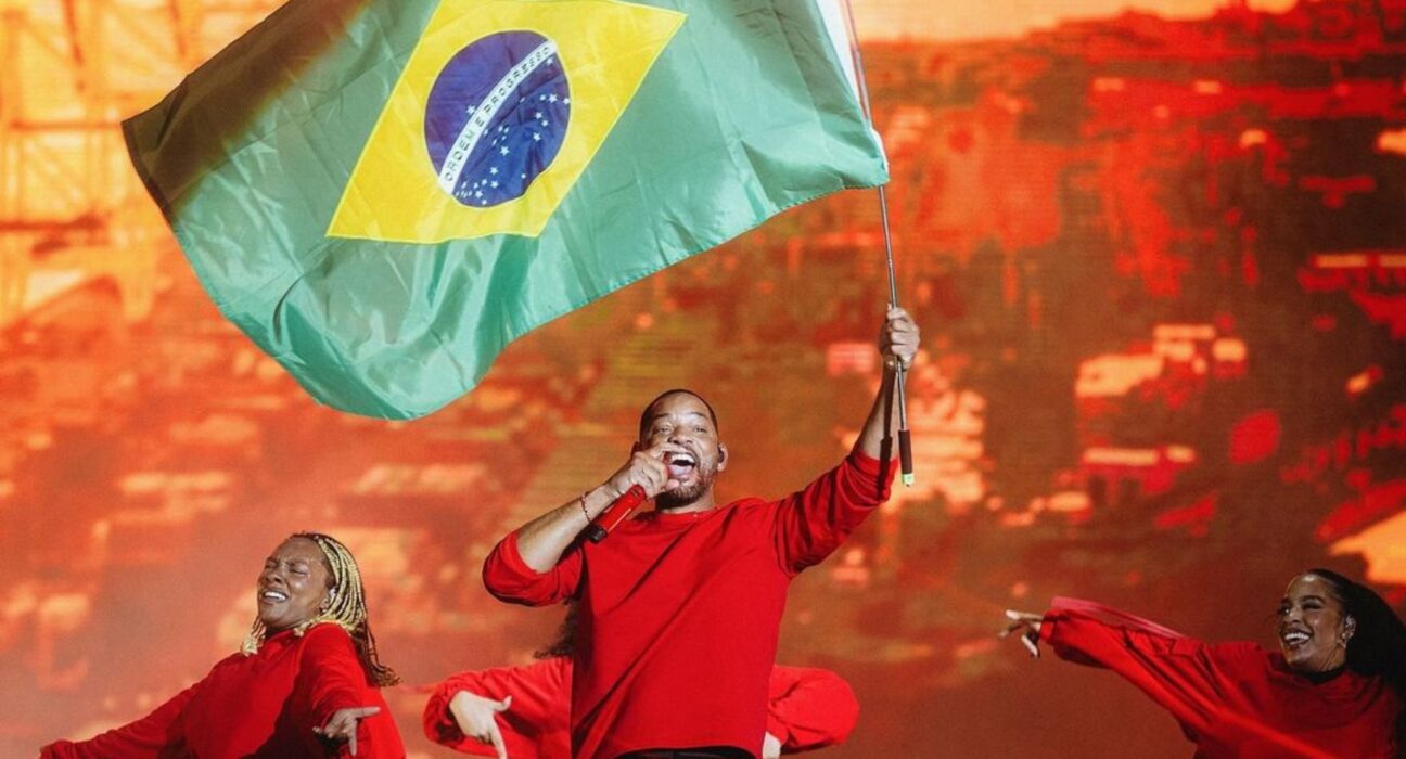 Will Smith em show especial no palco Sunset do Rock in Rio, no Parque Olímpico, zona oeste da capital fluminense | 19.set.2024/Divulgação