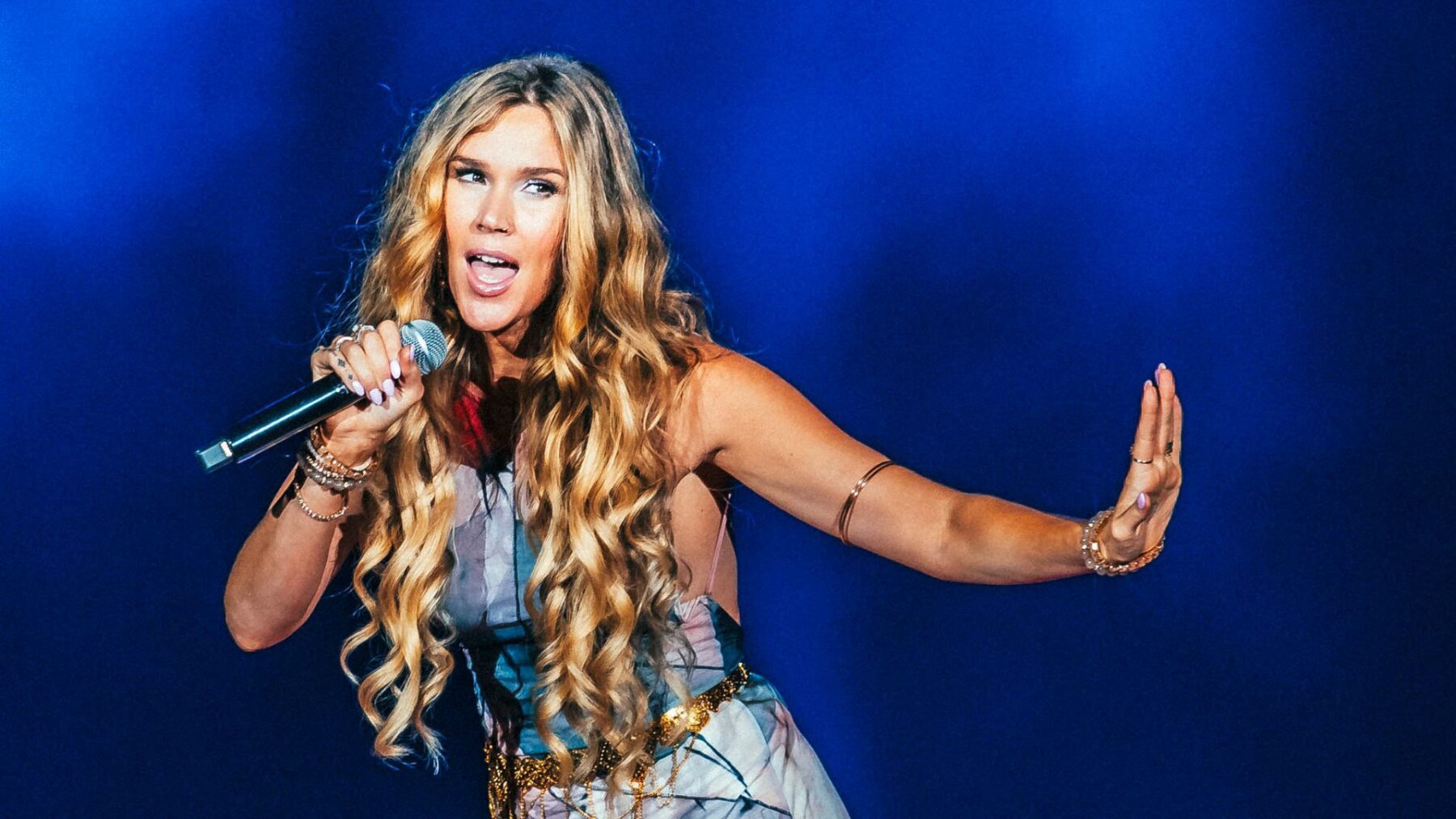 Joss Stone em show no palco Mundo do Rock in Rio, no Parque Olímpico, zona oeste da capital fluminense | 19.set.2024/Divulgação