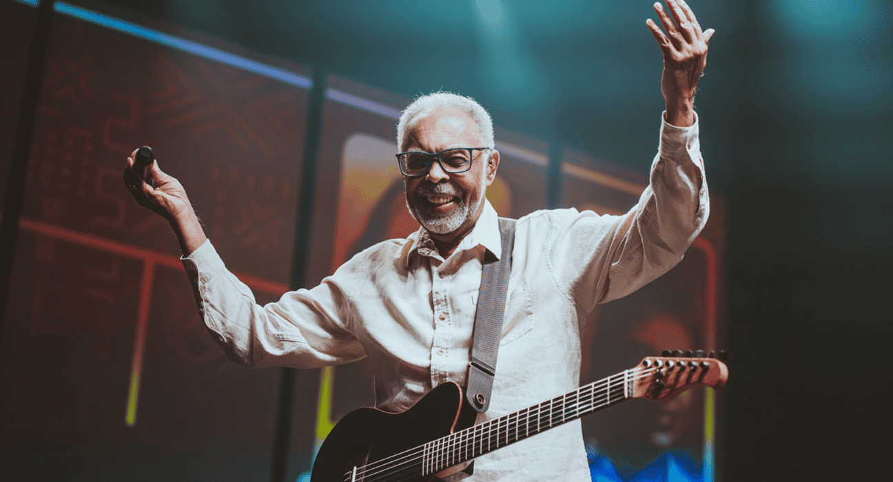 Gilberto Gil em show no Espaço Unimed, na zona oeste de São Paulo | Rafael Strabelli - 15.set.2023/Divulgação