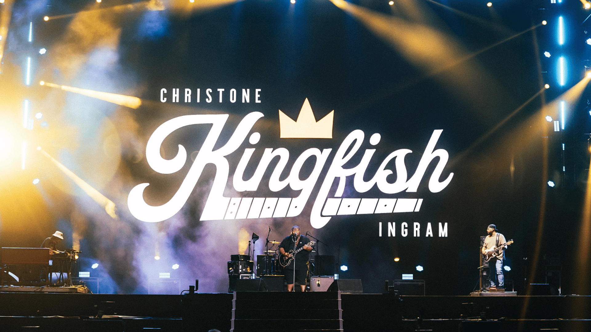 Americano Christone “Kingfish” Ingram em show no palco Sunset do Rock in Rio, no Parque Olímpico, na zona oeste do Rio de Janeiro | 14.set.2024/Divulgação