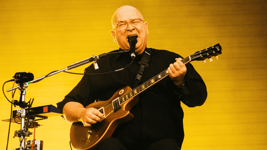 Herbert Vianna em show do Paralamas do Sucesso no palco Mundo do Rock in Rio, no Parque Olímpico na zona oeste do Rio | 15.set.2024/Divulgação