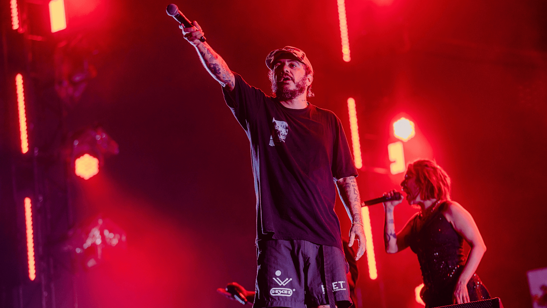 Marcelo D2 em show do Planet Hemp no palco Sunset do Rock in Rio, no Parque Olímpico na zona oeste do Rio | 15.set.2024/Divulgação