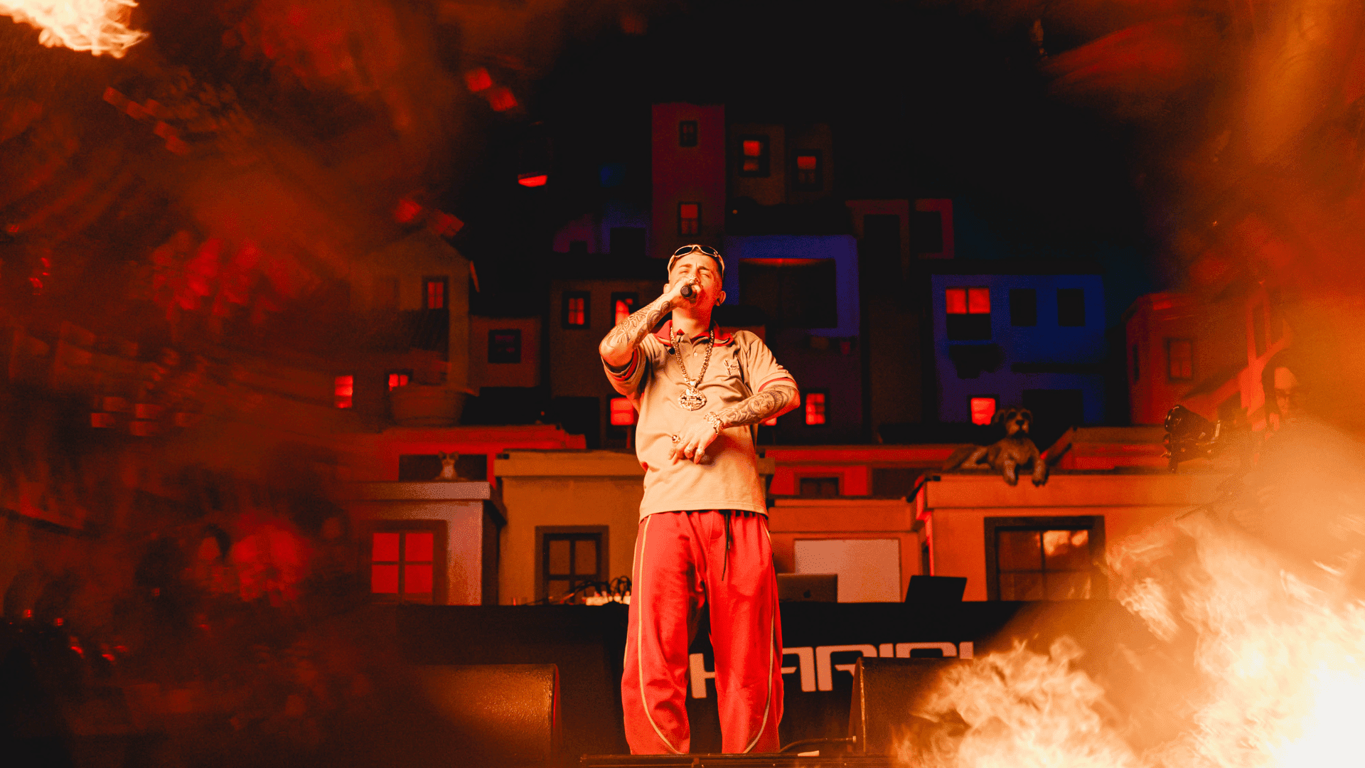 MC Hariel em show no Espaço Favela do Rock in Rio, no Parque Olímpico na zona oeste do Rio | 15.set.2024/Divulgação