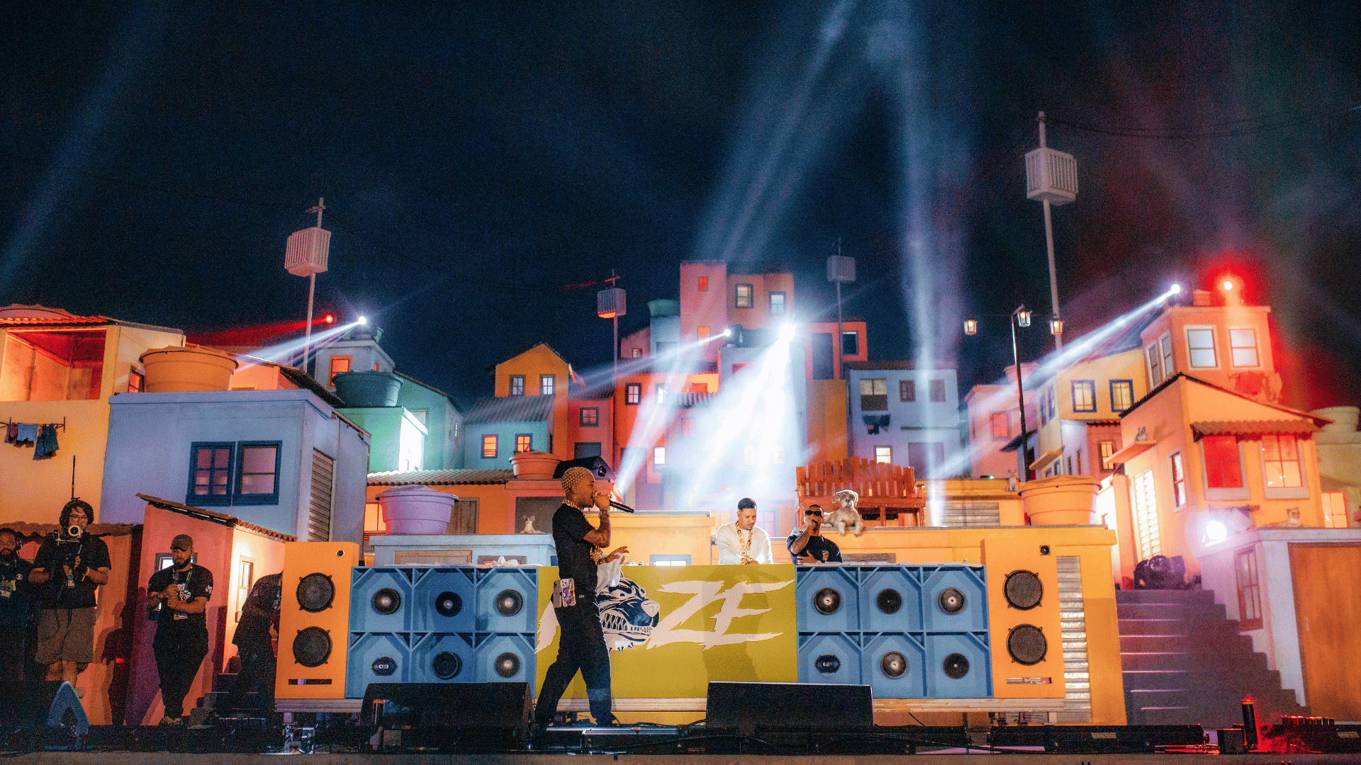 MC Poze do Rodo em show no Espaço Favela do Rock in Rio, no Parque Olímpico na zona oeste do Rio | 15.set.2024/Divulgação