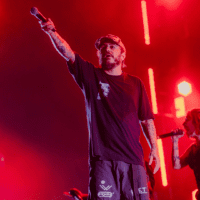 Marcelo D2 em show do Planet Hemp no palco Sunset do Rock in Rio, no Parque Olímpico na zona oeste do Rio | 15.set.2024/Divulgação