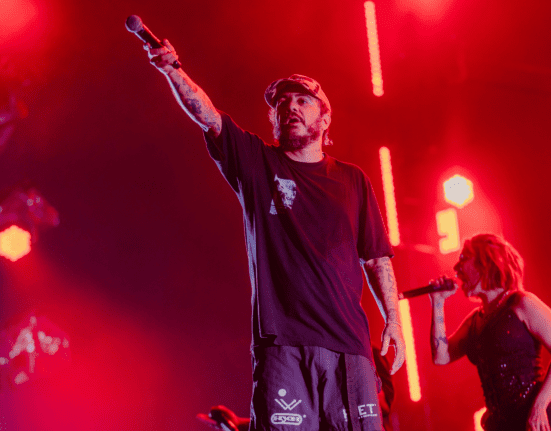 Marcelo D2 em show do Planet Hemp no palco Sunset do Rock in Rio, no Parque Olímpico na zona oeste do Rio | 15.set.2024/Divulgação