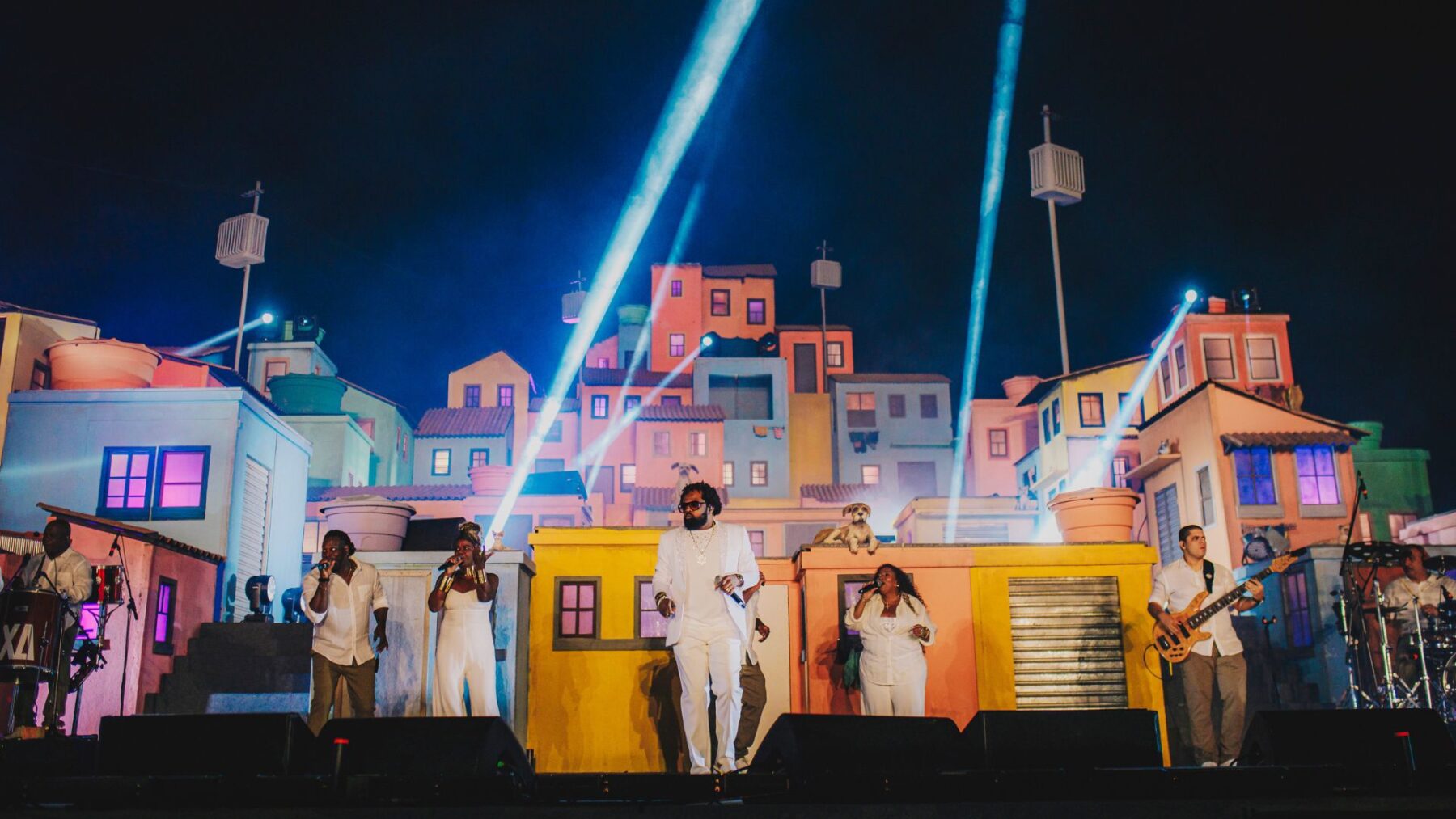 Xande de Pilares em show no Espaço Favela do Rock in Rio, no Parque Olímpico, zona oeste da capital fluminense | 19.set.2024/Divulgação