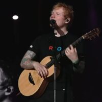 Ed Sheeran em show no palco Mundo do Rock in Rio, no Parque Olímpico, zona oeste da capital fluminense | 19.set.2024/Divulgação