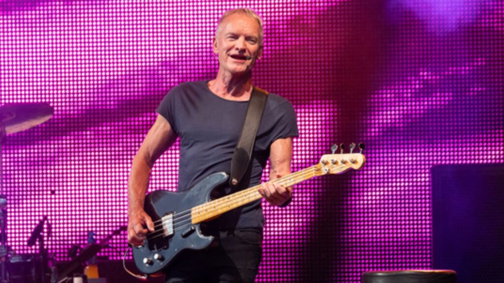 Sting em show no parque Sherwood Pines, em Nottinghamshire, no Reino Unido | 23.jun.2024/Divulgação