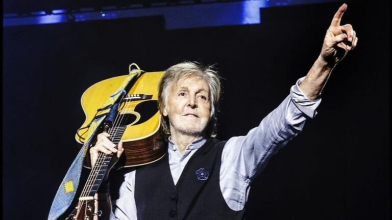 Paul McCartney em show da 'Got Back Tour' no estádio Monumental, em Santiago, no Chile | MJ Kim - 11.out.2024/Divulgação