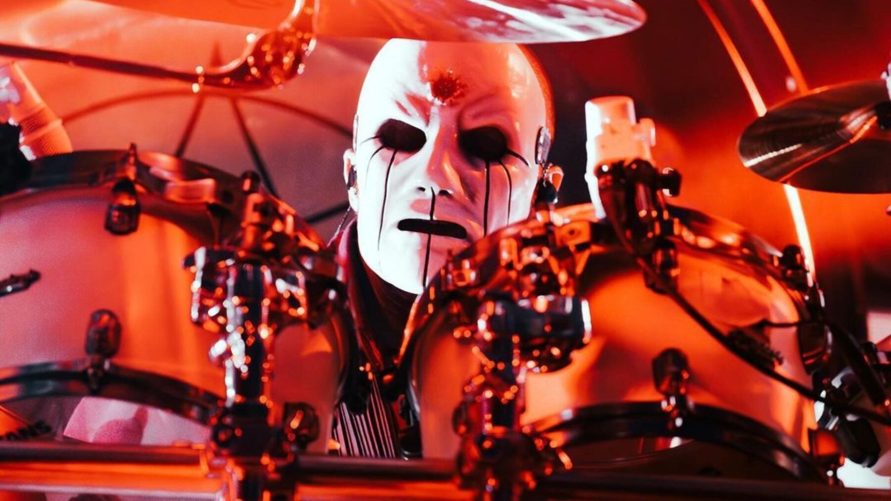 Baterista brasileiro Eloy Casagrande em show do Slipknot no Knotfest em Des Moines, no estado de Iowa, nos EUA | 21.set.2024/Divulgação