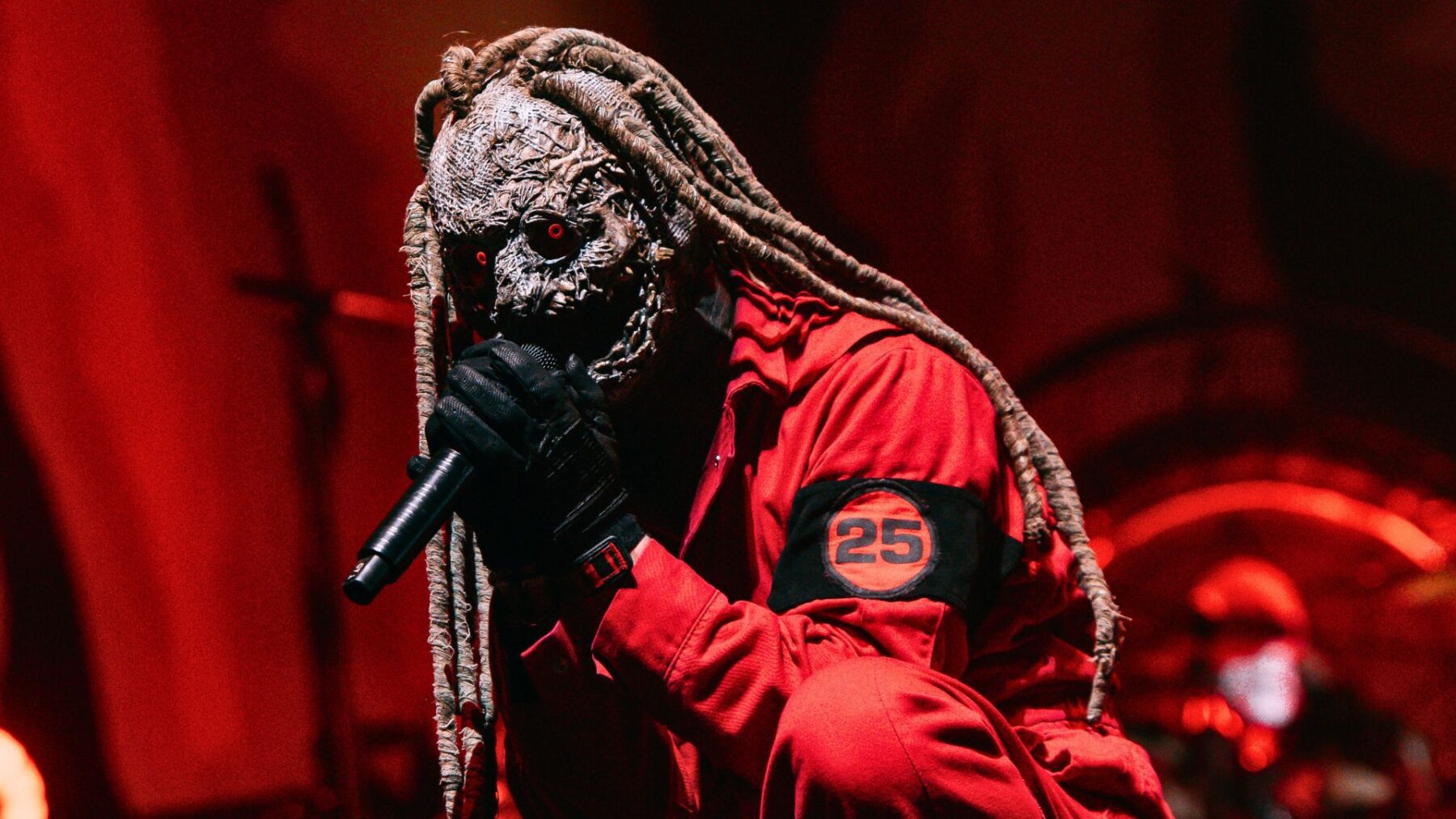 Vocalista Corey Taylor em show do Slipknot no segundo dia de Knotfest, no Allianz Parque, em São Paulo | 20.out.2024/Flashbang/Divulgação