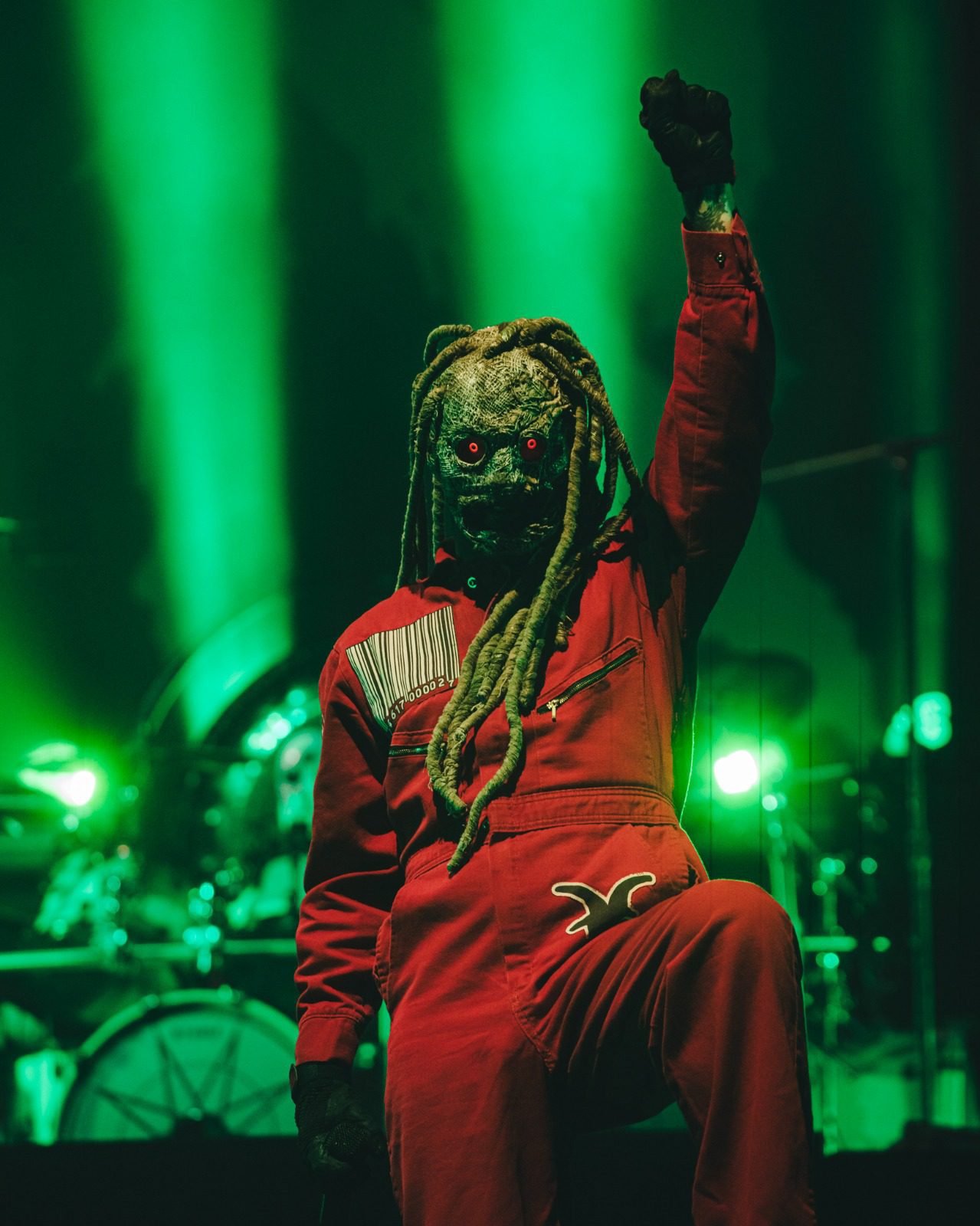 Vocalista Corey Taylor em show do Slipknot no primeiro dia de Knotfest, no Allianz Parque, em São Paulo | 19.out.2024/Flashbang/Divulgação