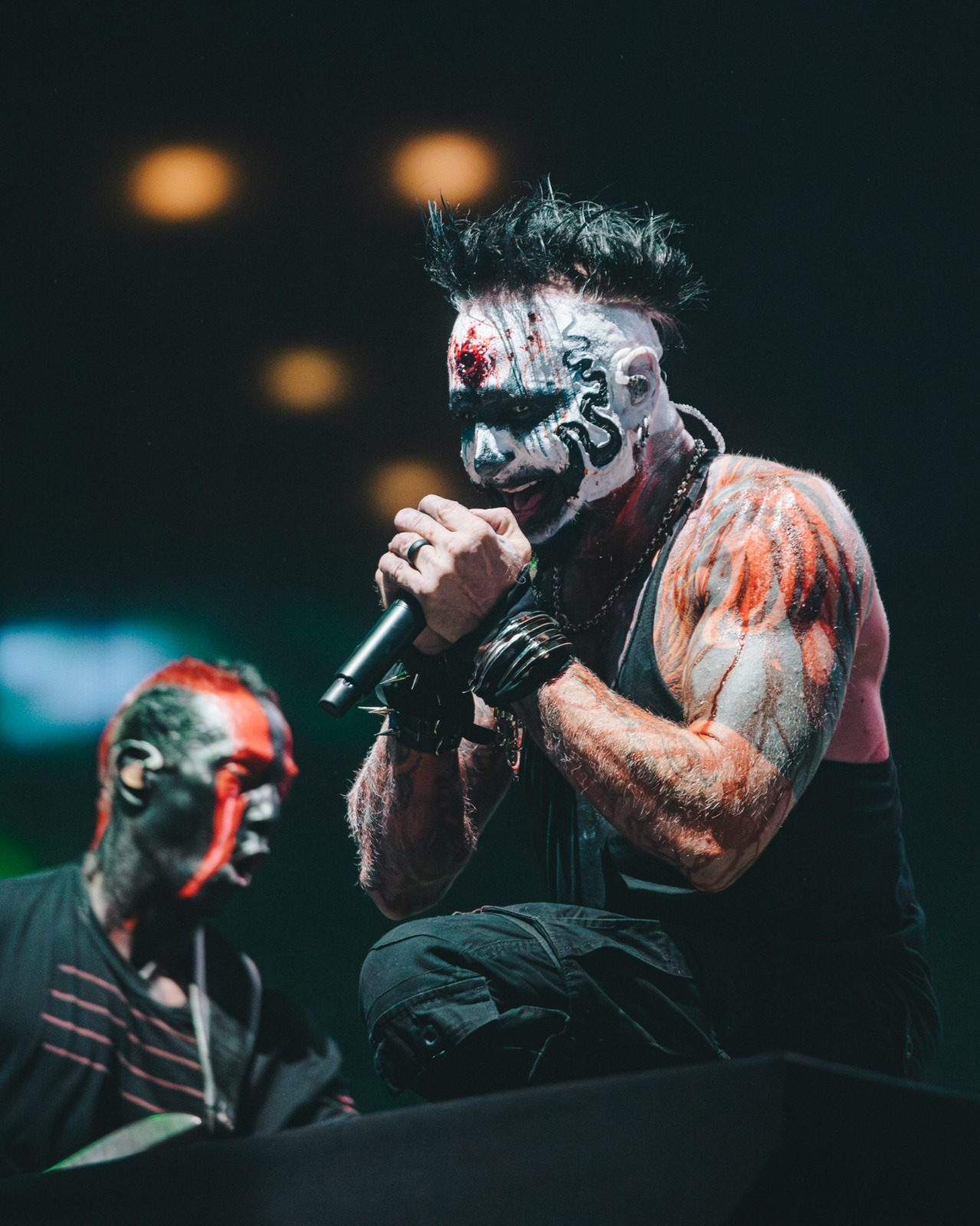 Vocalista Chad Gray em show da banda americana Mudvayne no primeiro dia de Knotfest, no Allianz Parque, em São Paulo | 19.out.2024/Flashbang/Divulgação