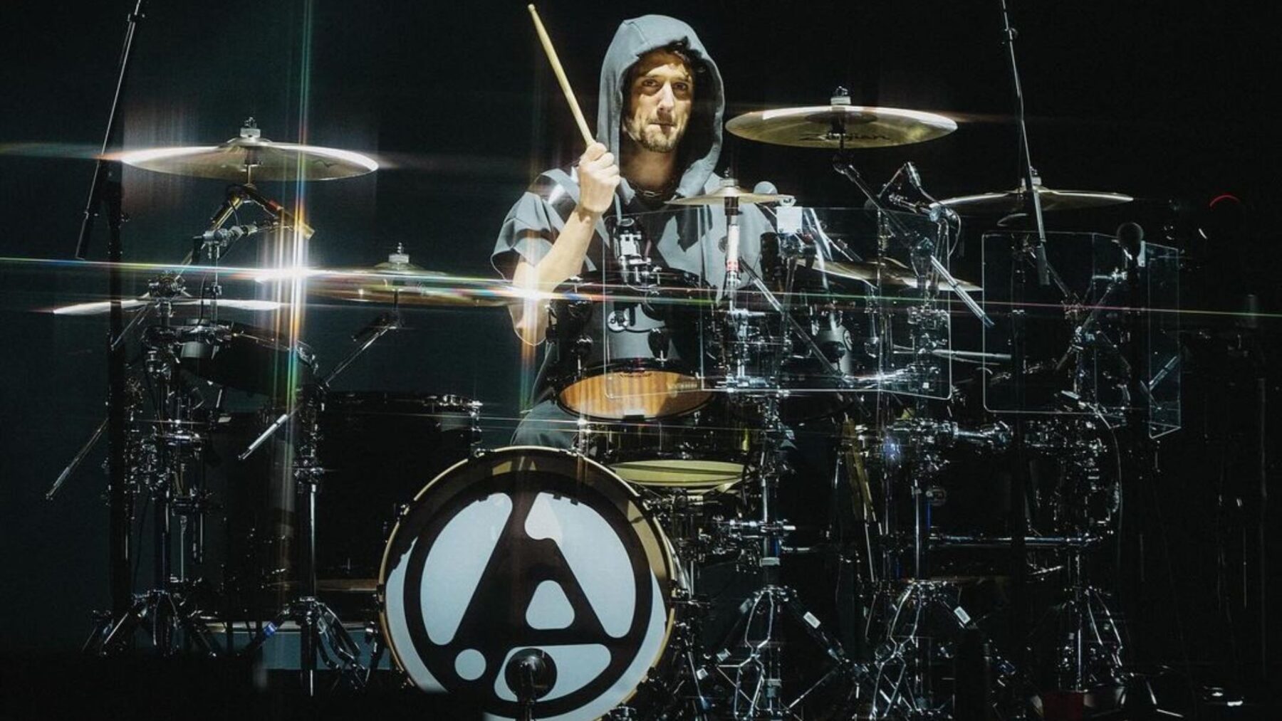 Baterista Colin Brittainem show do Linkin Park com a turnê "From Zero" no Allianz Parque, em São Paulo | 15.nov.2024/Divulgação