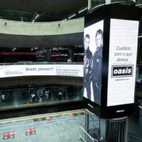 Anúncio do Oasis na estação Sé do Metrô de São Paulo | Divulgação