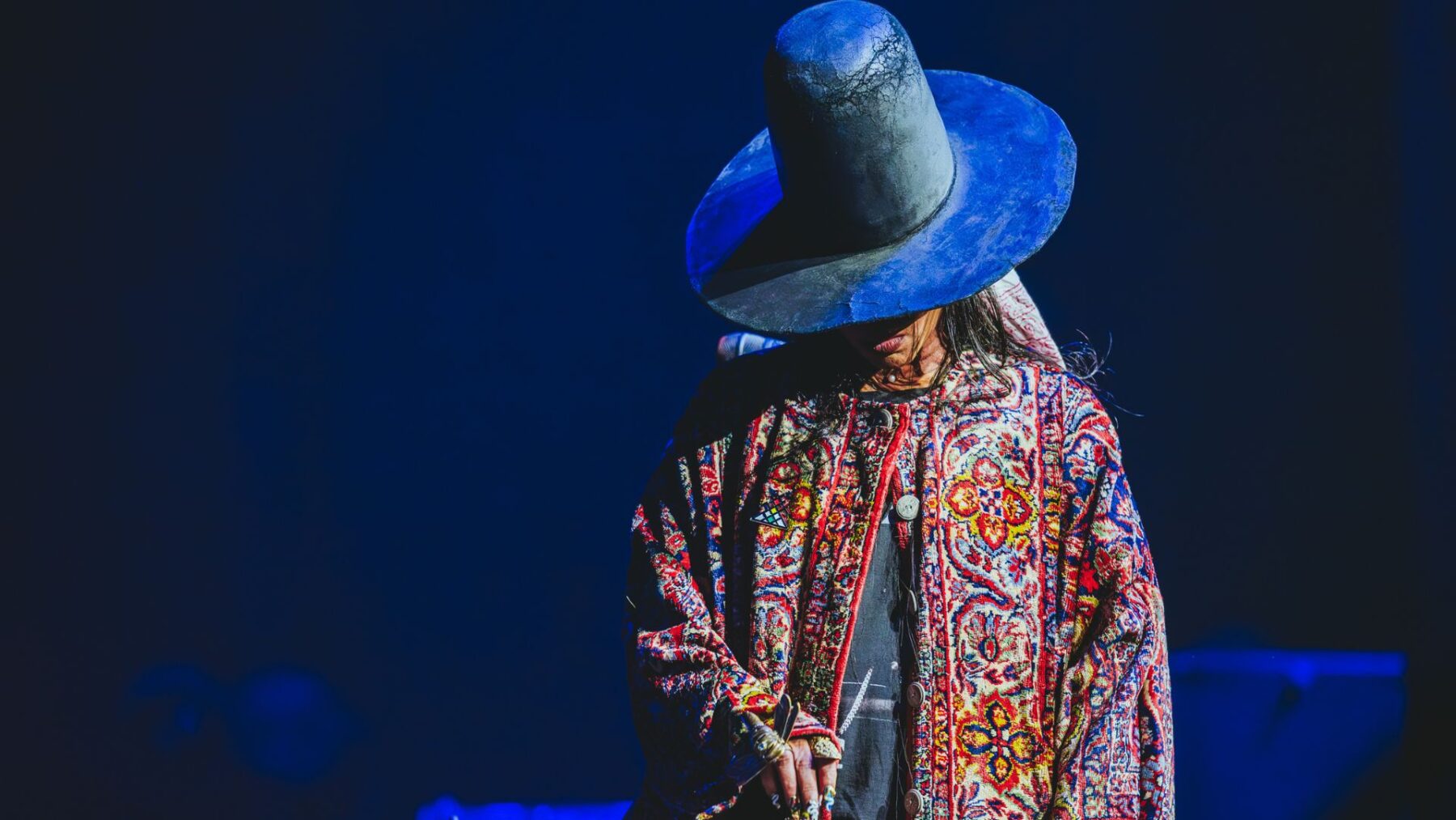 Cantora americana Erykah Badu em show no Espaço Unimed, em São Paulo | Rafael Strabelli - 6.nov.2024/Divulgação