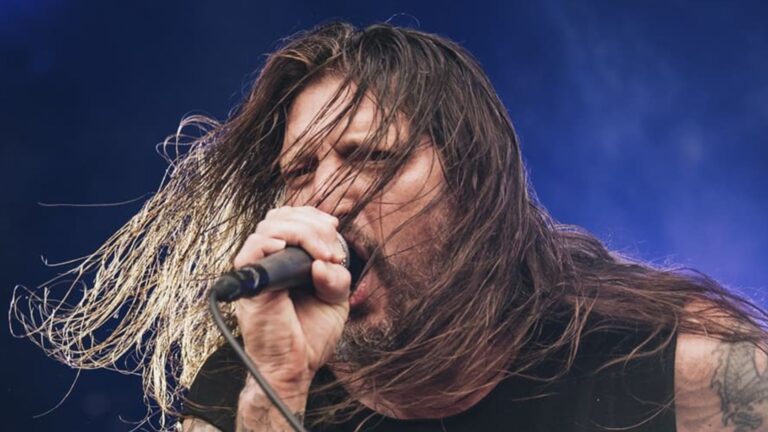 Vocalista Freddy Cricien em show do Madball no festival Hellfest em Clisson, na França | David Gallard - 30.jun.2024/Divulgação